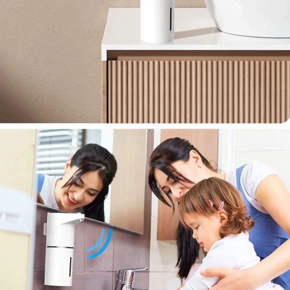 Touchless Foam Soap Dispenser Wall Mount Automatic Sensor Bathroom Kitchen Hand Washer USB Charging Sanitizer Liquid Pump