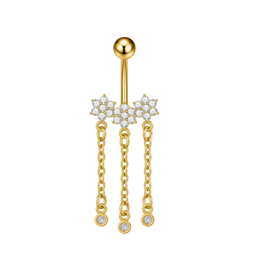Chain Tassel Dangled Belly Piercing Ring, Gift