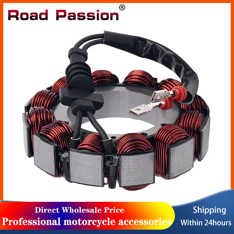 Road Passion Motorcycle Generator Stator Coil 29987-02A For Harley  Electra Glide FLHTI FLHTC  FLHTCUI FLTRI FLHRCI Shrine SE