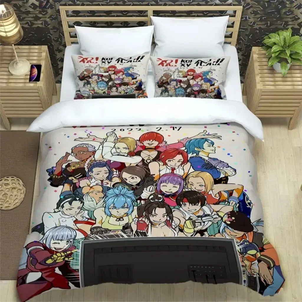

KOF Anime Art Print 3D NEW Duvet Cover Pillowcase Bedding Set Adult Boy Girl Bedroom Decoration Children Single Double Large