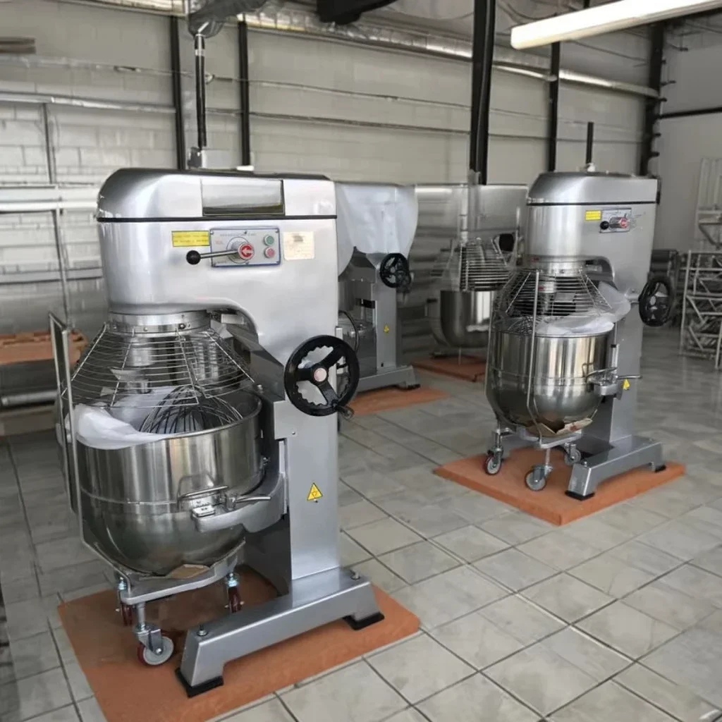 Automatic 60-Liter Stainless Steel Industrial Planetary Mixer Machine for Restaurants and Hotels Baking Equipment