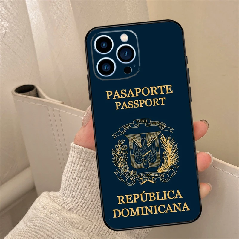 Dominican Republic Flag Back Case For iPhone 16 15 14 13 11 12 Pro Max Mini XS X XR 7 8 Plus Phone Cover