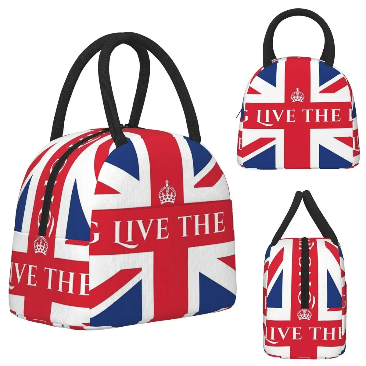 Union Jack Flag Of The UK United Kingdom British Insulated Lunch Bag for Kids School Cooler Thermal Lunch Boxes Container