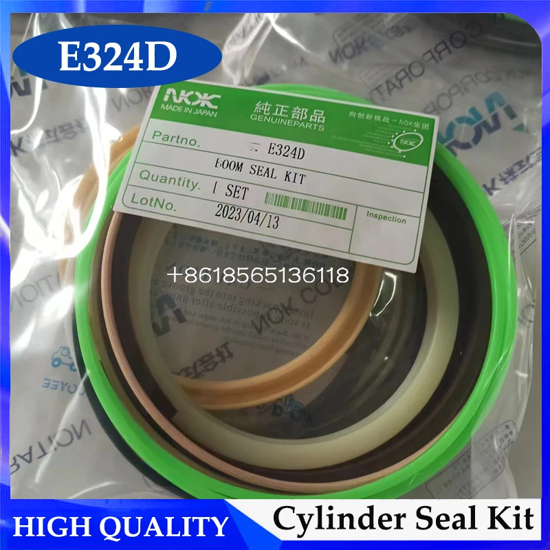 4 Sets E324D Arm/Boom/Bucket Cylinder Seal Kit for Caterpillar CAT 324D Crawler Excavator Hydraulic Stamp Kits