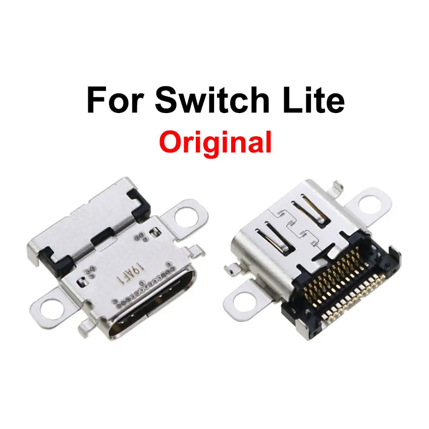 JCD 1Pcs Original พอร์ตชาร์จสำหรับสวิทช์ NS คอนโซล USB Type-C หญิงซ็อกเก็ตสำหรับสวิทช์ lite/Oled/Pro
