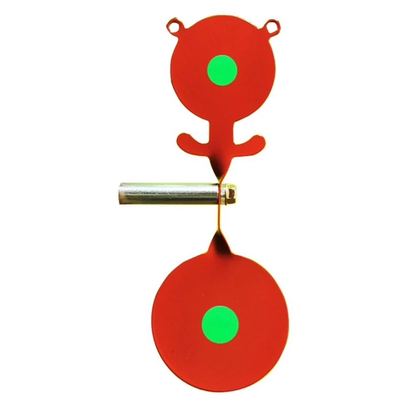 Small Spinner Targets Double Headed Shootings Training Targets Screwed-Type Steel Plinking Targets for Indoor/Outdoor D5QD