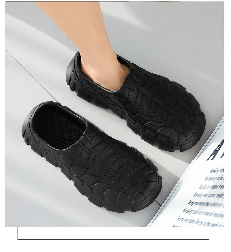 Hotel-Kochschuhe Vier Jahreszeiten Neue Wasserdichte Rutschfeste Ölbeständige Küchen-Arbeitsschuhe Herren Mode Lässige EVA Outdoor-Wanderschuhe – Detail 11