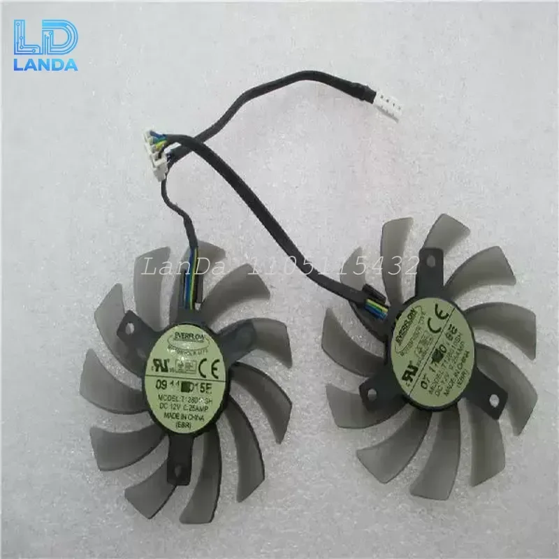 Fan T128010SH for ASUS STRIX Raptor GTX750Ti GTX950 GTX960 R9 370
