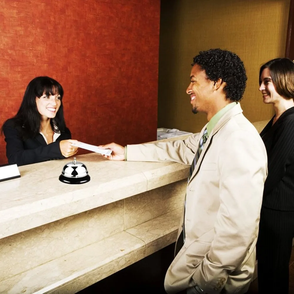 Desk Kitchen Hotel Counter Reception Christmas Craft Bell Restaurant Bar Ringer Call Bell Service Ring Home Restaurant Call Bell