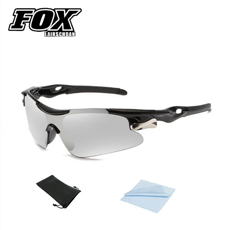 

LAIRSCHDAN FOX Riding Eyeglasses Outdoors Windproof Googgles Mens Bicycles Sunglasses Mountain Bike Riding Motorcycle Sunglasses