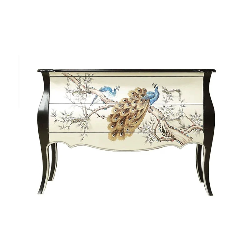 Zx painted chest chest retro entrance porch cabinet villa hotel bed and breakfast restaurant decoration