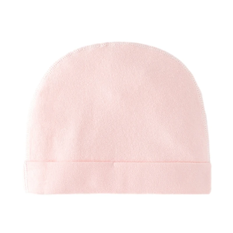 Cotton Baby Hat Soft Single Layer Bonnet Spring Summer Hospital Caps Breathable Newborn Essential for 0-3 Months Infants