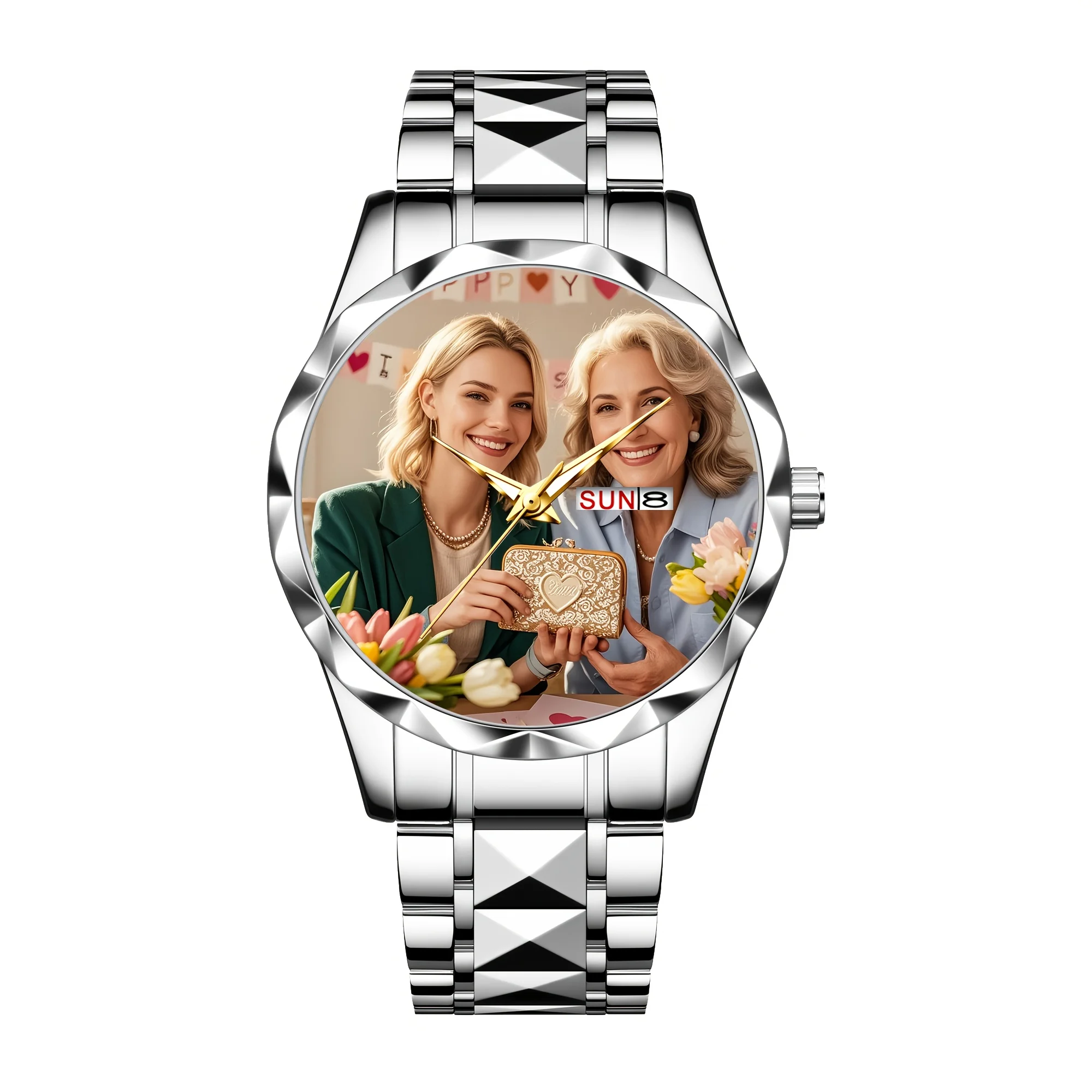 Reloj Personalizable con Imágenes Personalizadas: Un Elegante y Sofisticado Reloj de Pulsera para Hombre, Reloj Mujer, Reloj Hombre