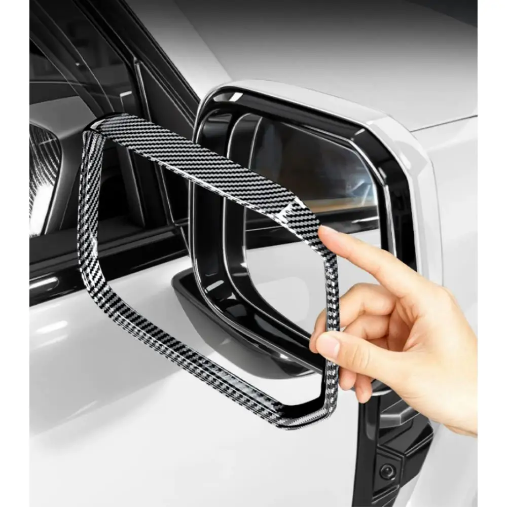 Car Upgrade For Chery ICAR V27 2026 Full Coverage Reversing Mirror Rain Visors Cover Exterior Accessories Carbon Fiber