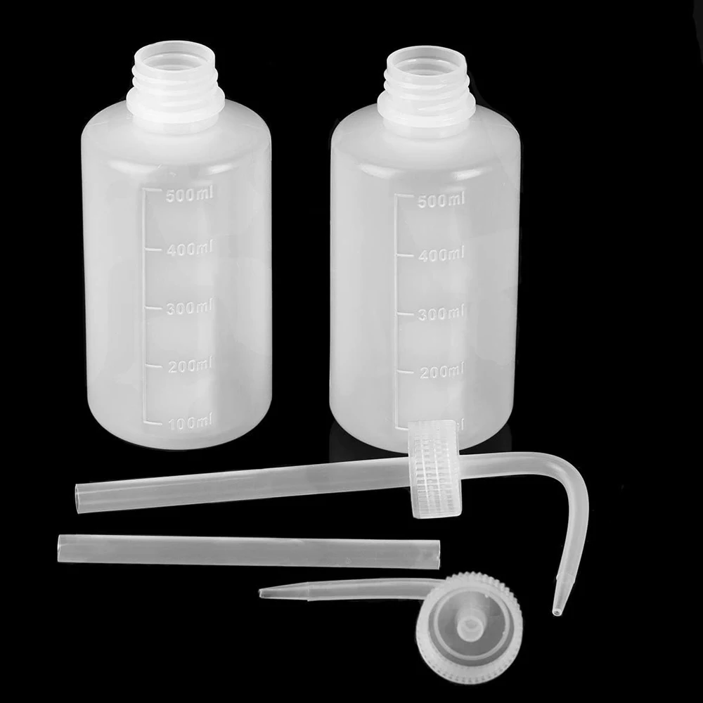 Butelka do nawadniania 250/500ml roślina doniczkowa butelka z konewka wodą plastikowa butelka do płukania rzęs do mycia oczu w laboratorium tatuażu