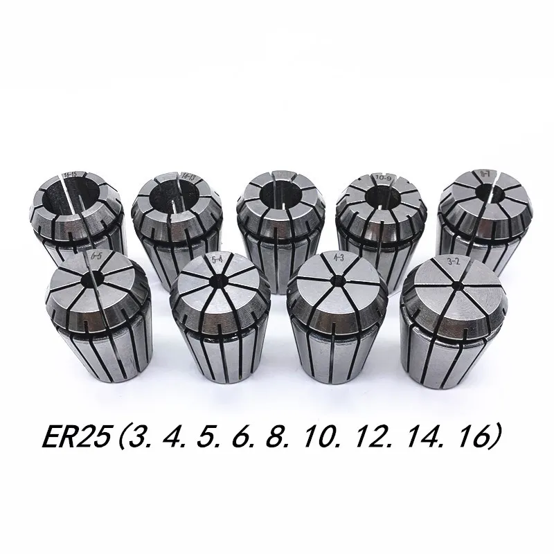 

ER25 Spring Clamps 9PCS MT2 ER25 M12 1PCS ER25 Wrench 1PCS Collet Chuck Morse Holder Cone For CNC Milling Lathe tool