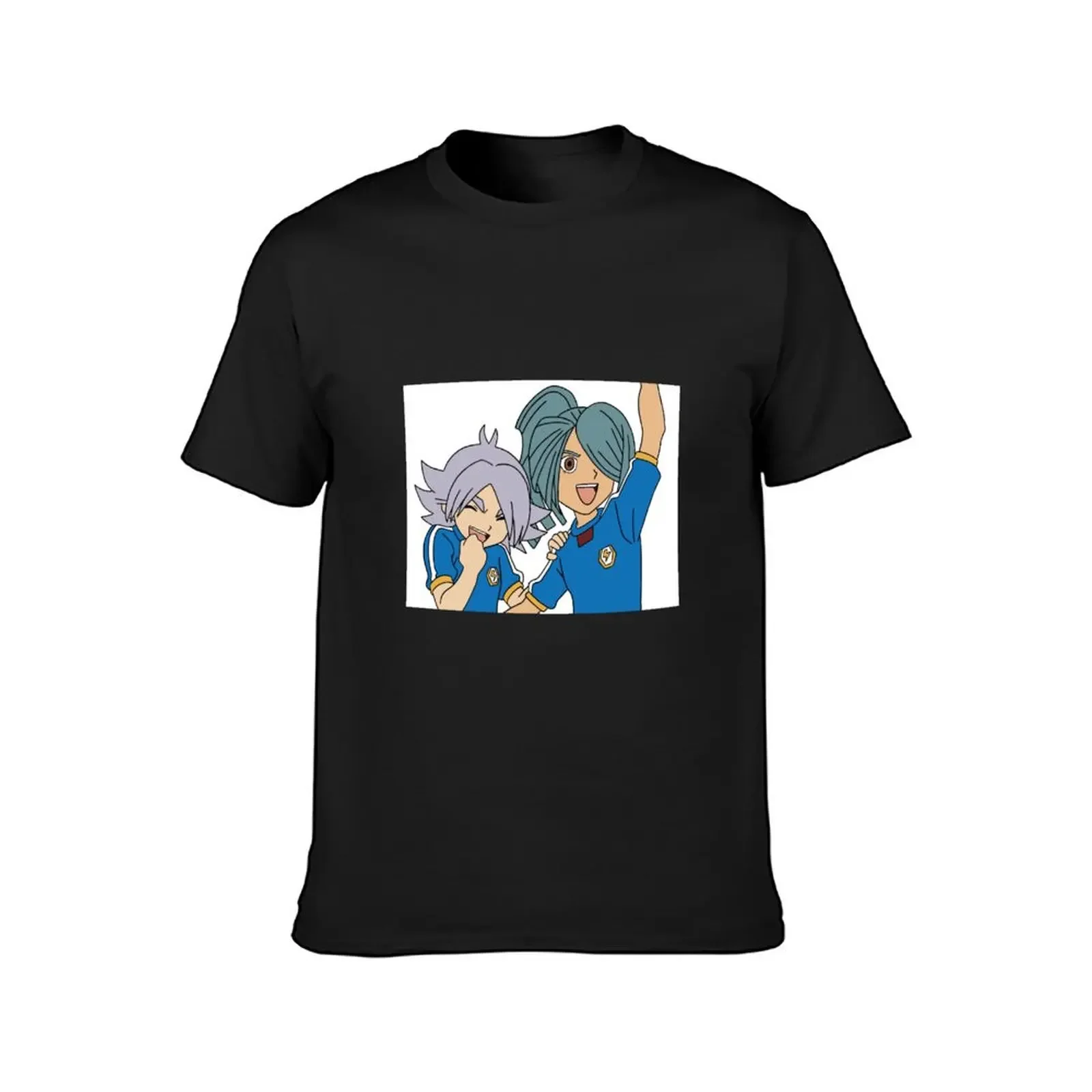 Inazuma Eleven Fubuki and Kazemaru Sticker T-Shirt plus size clothes baggy shirts blacks anime stuff men graphic t shirts