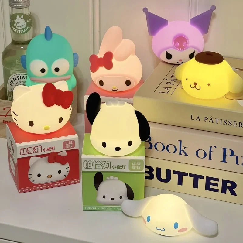 Veilleuse Sanurgente My Melody Kuromi Anime, décoration de dessin animé Kawaii, enna mignonne, fille, cœur, lampe de chambre, jouets cadeaux, escales