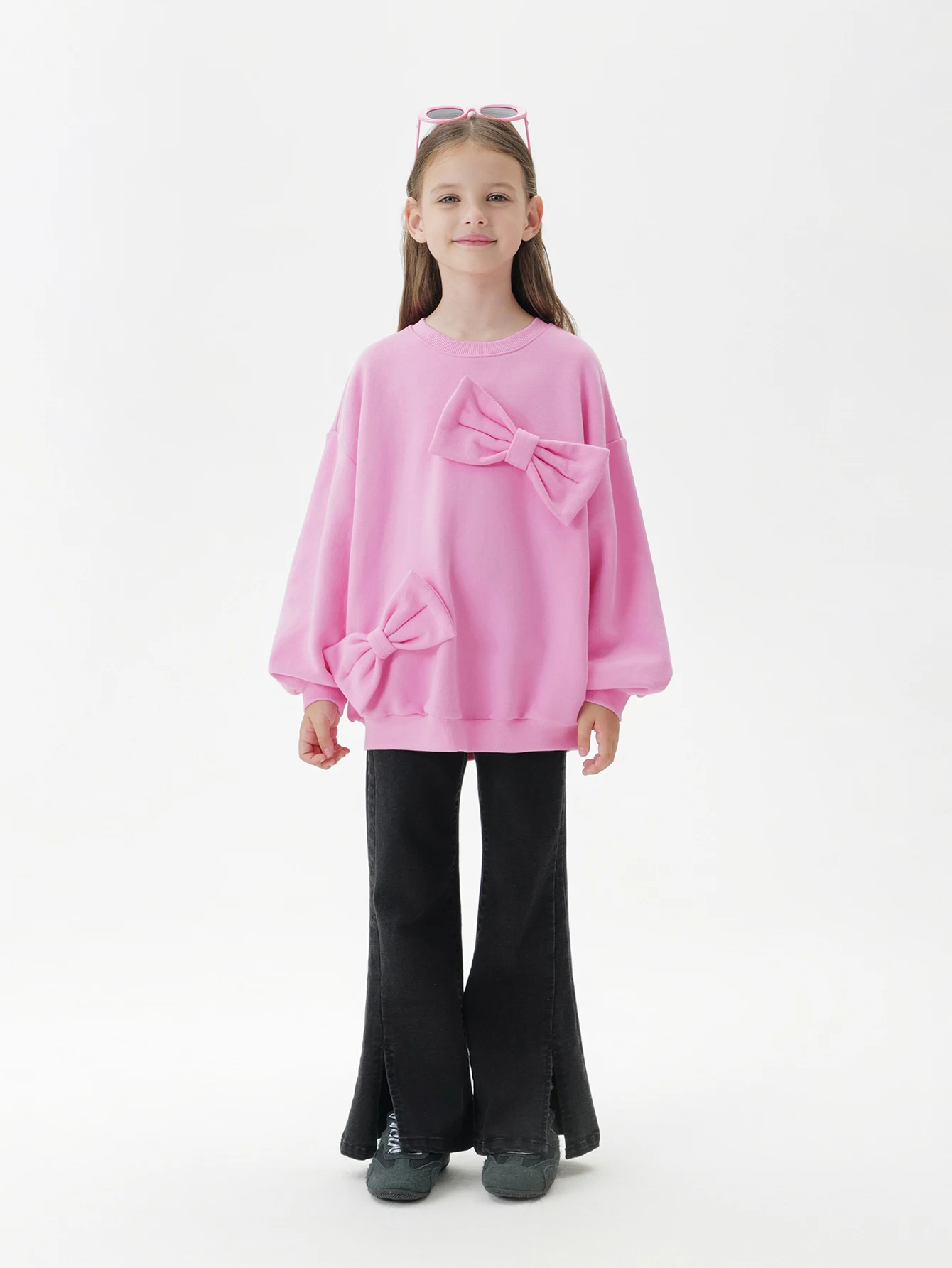 

MARC & JANIE Kids Girl Sweet 3D Bowknot Soft Sweatshirt 551200