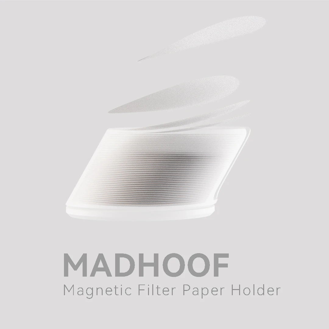 MADBALL Round Coffee Filter Paper Storage Box, Filter Paper Holder and Container for 58mm Espresso Protafilter