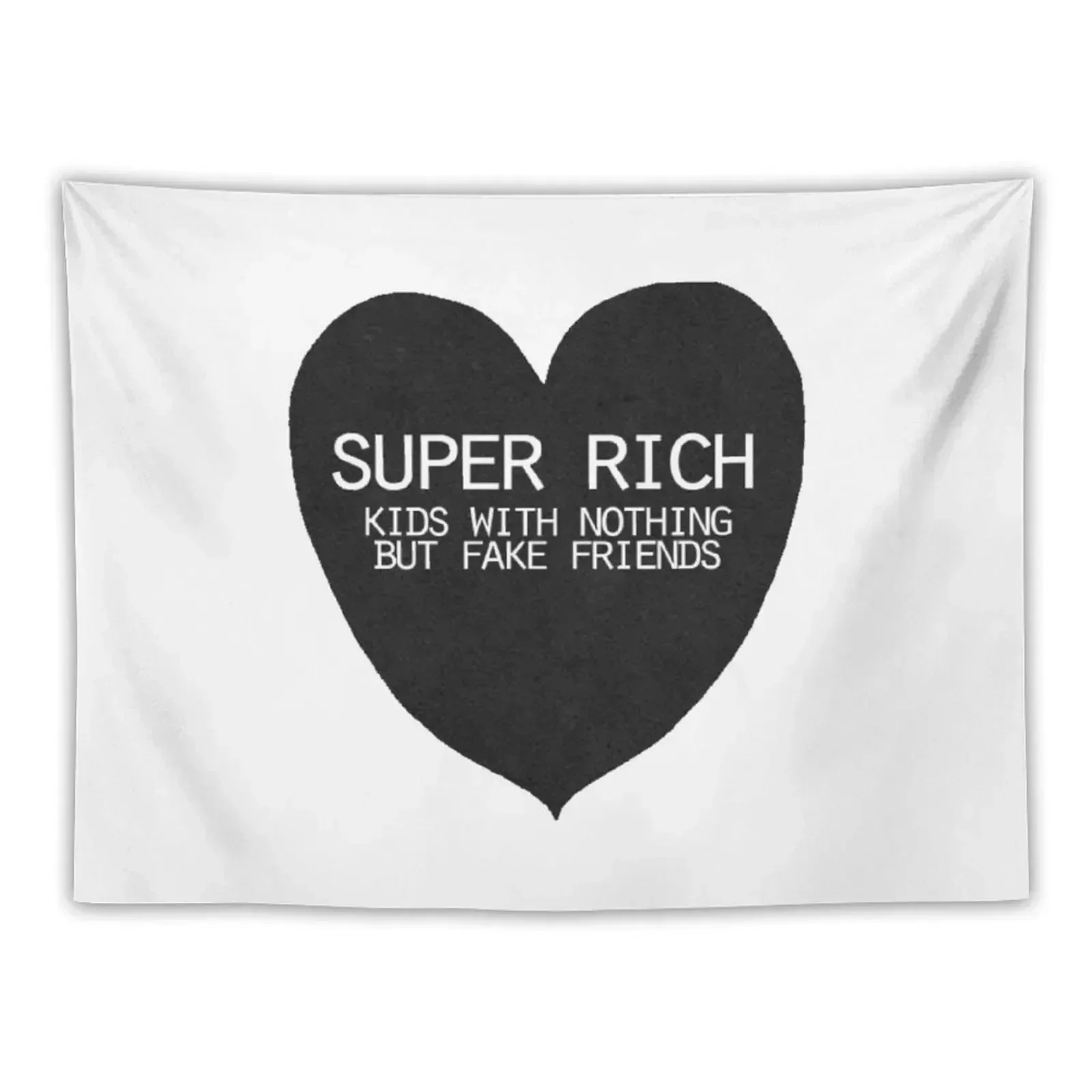 Super Rich Kids With Nothing But Fake Friends Tapestry Room Decor Korean Style Aesthetic Room Decoration Tapestry