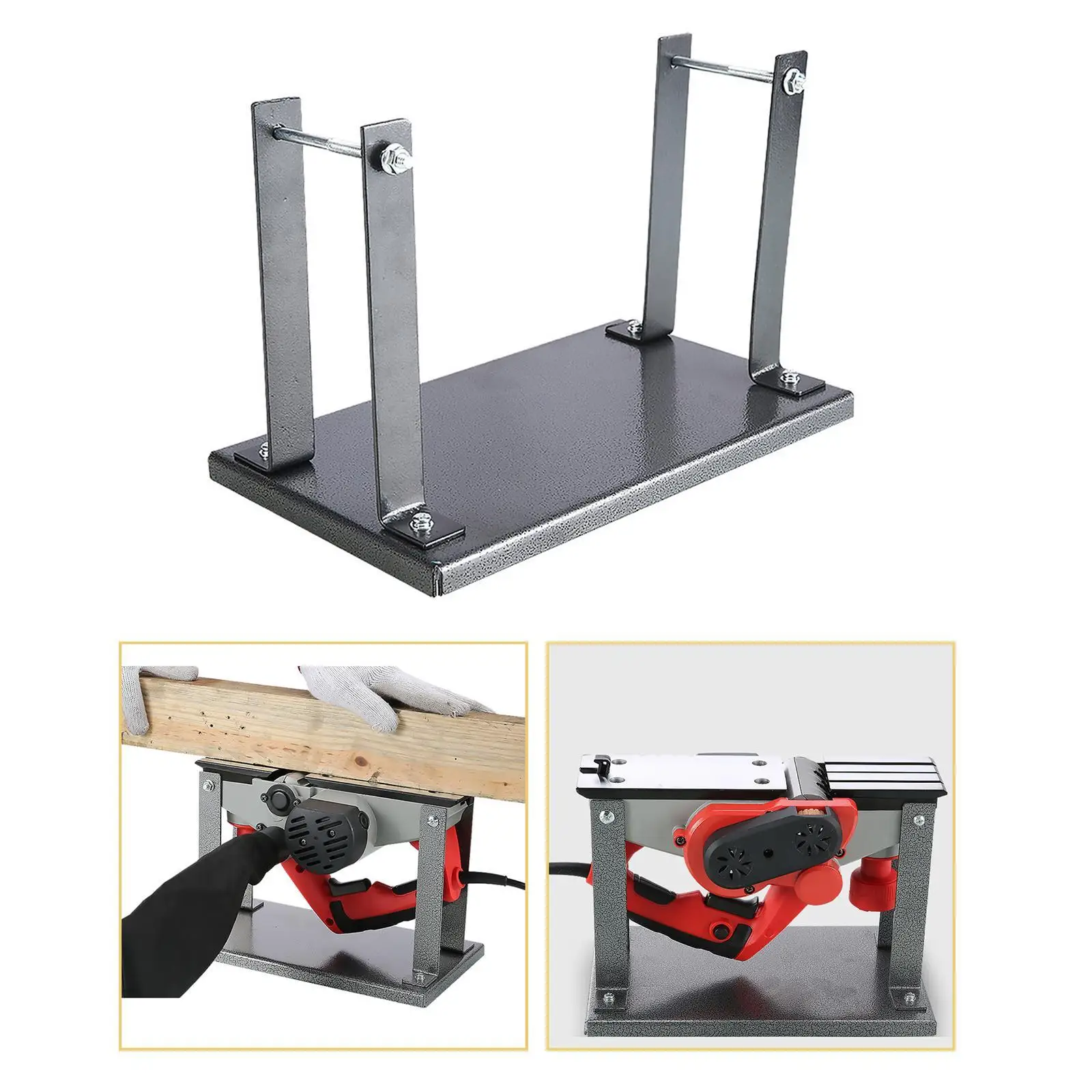 Flip Planer Stand,Power Planer Holder Garage Household Electric Planer Flip Support for DIY Wood Project, Woodworking, Table