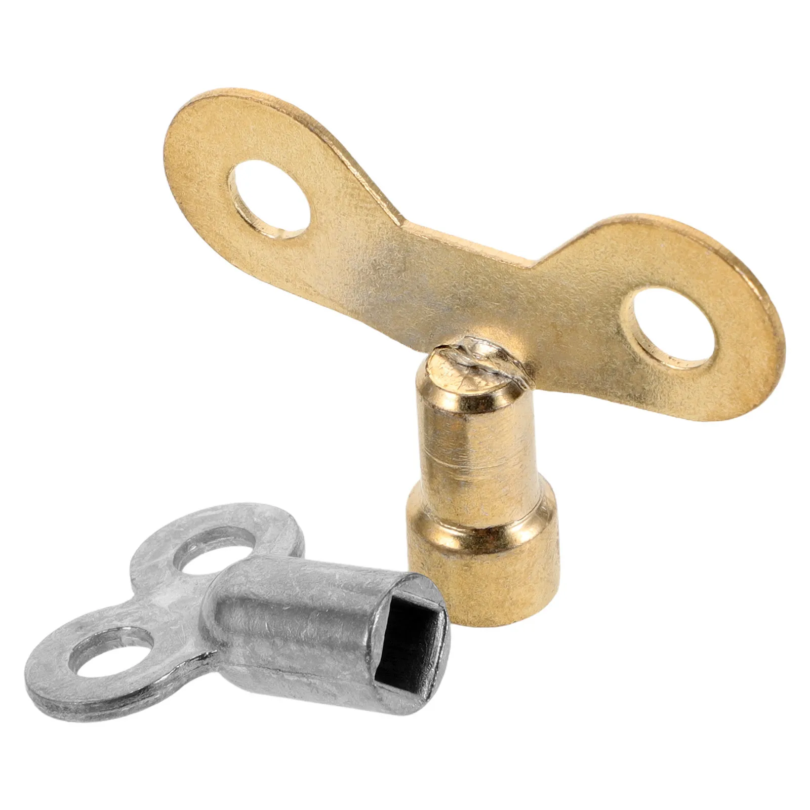 

2pcs Radiator Bleed Key Aluminum Alloy Plumbing Tool Square Hole Compatibility For Bleeding Radiator Heater Vent Air Valve Keys
