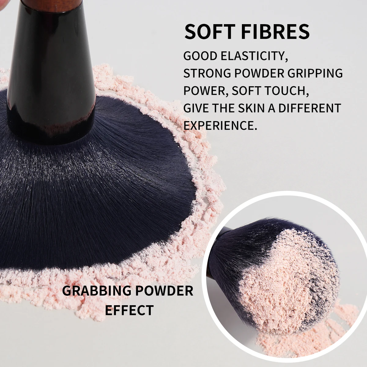 MAANGE Pennello per trucco Pennello per cipria professionale Grande setola morbida e densa Blush Miscelazione Pennelli per trucco cosmetico Strumento per la bellezza