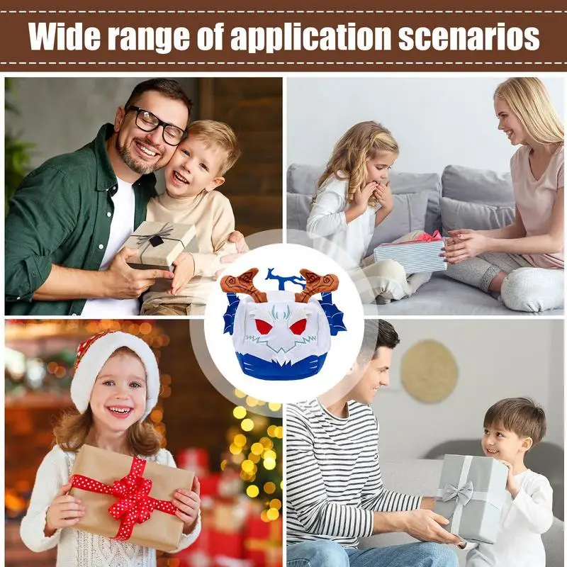 Juego de vídeo de 14cm, juguete de peluche, caja de frutas, animales de peluche, muñeca suave, hojas oscuras, zorro Frutado, dragón, mamutiles, regalos para niños