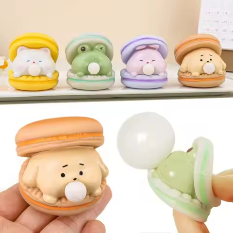 Pinch Feature Squeeze Anti-Stress Animal Spit Bubble Burger Funny Vent Soft Pinchable Material Desktop Decorative Ornaments