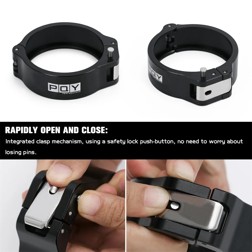 Klem V-band HD Aluminium + Rakitan Sistem Flange untuk Selang Radiator 3.0/2.5/3.5 Inci Pipa Pembuangan Turbo