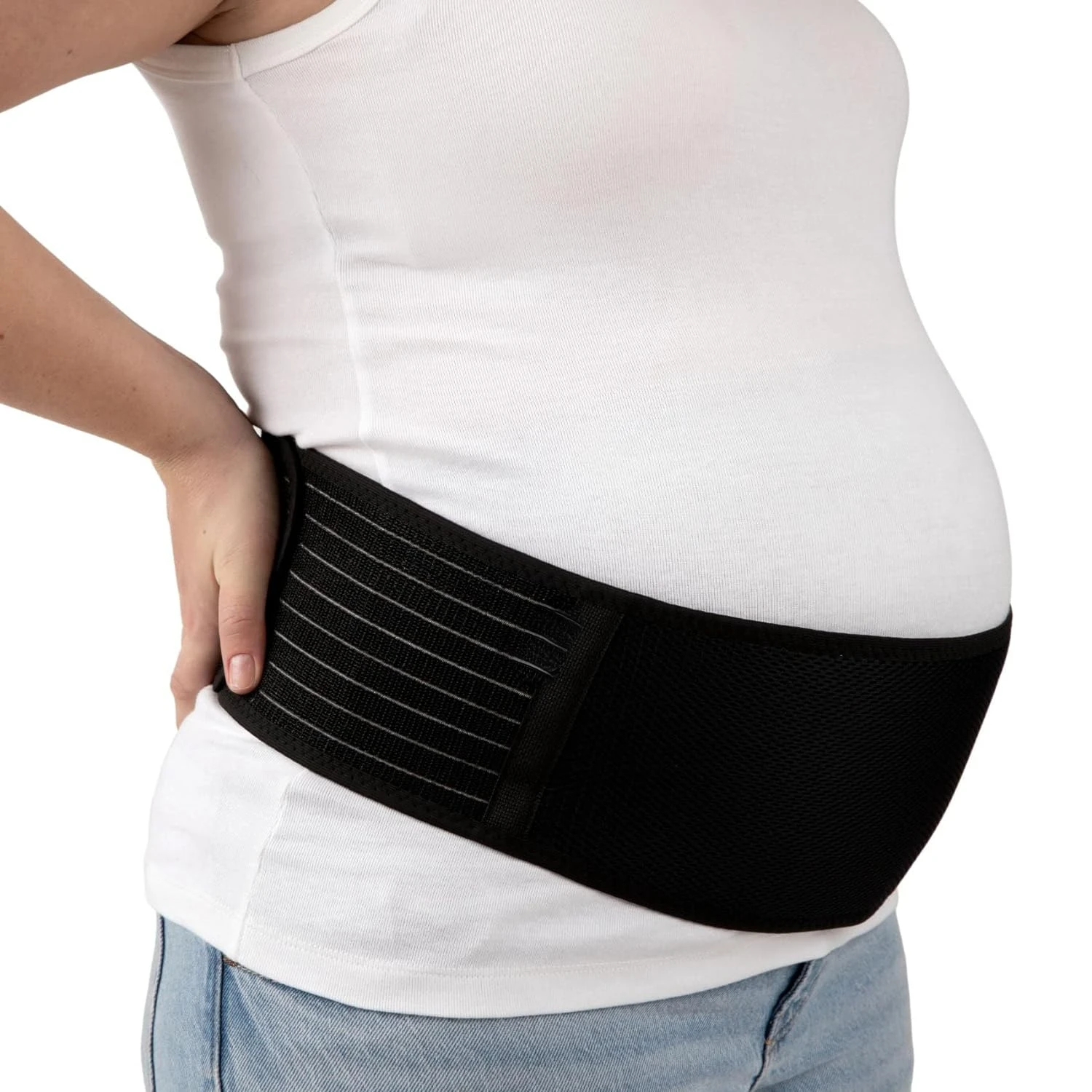

Must-Have Comfortable Black Medium Size Maternity Belly Support Band - Essential Back Support for Ultimate Comfort - Adjustable