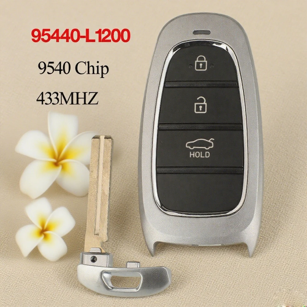 

Jingyuqin 433 МГц ID47 чип 95440-L1200 умный бесконтактный дистанционный ключ от автомобиля FOB управление FOB-4F250 для Hyundai Sonata 2020+