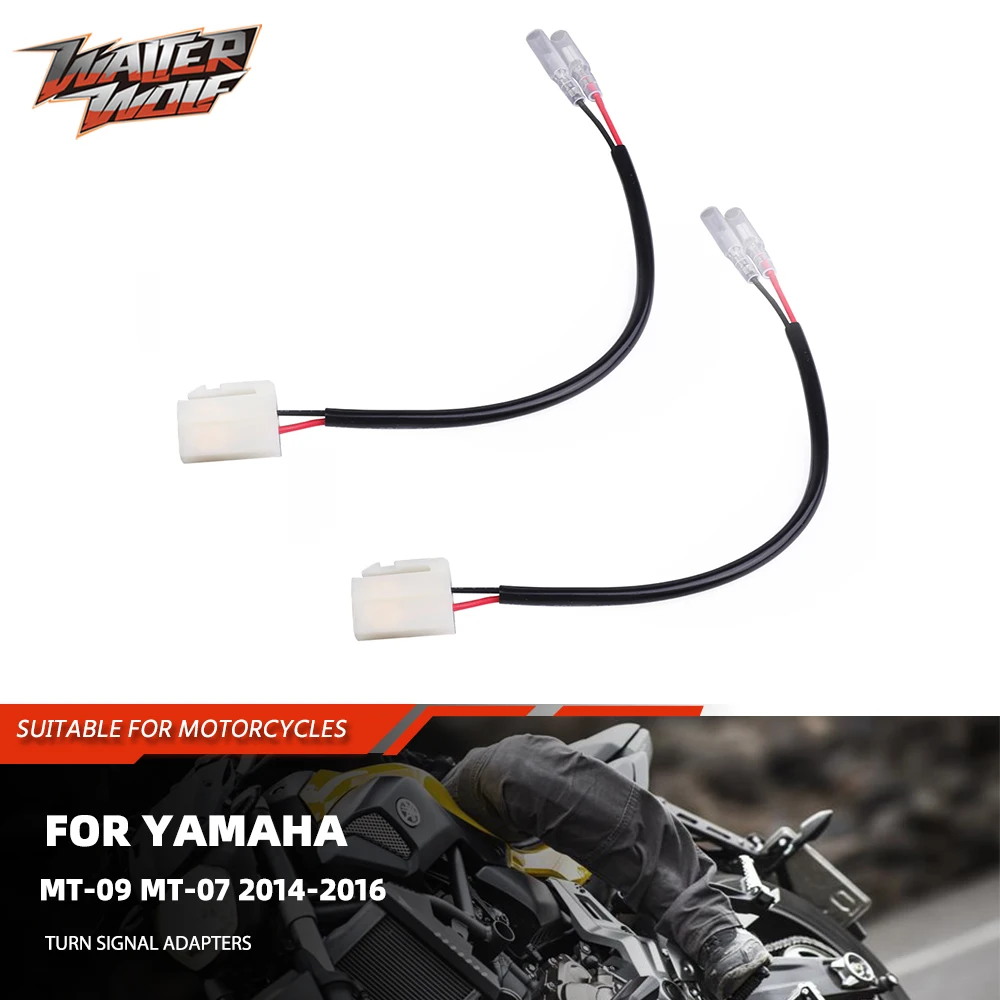 

For Yamaha MT-09 MT-07 Motorcycle Indicator Turn Signal Marker Wire Adapter Plug Connector MT09 MT07 Light Cables Accessories