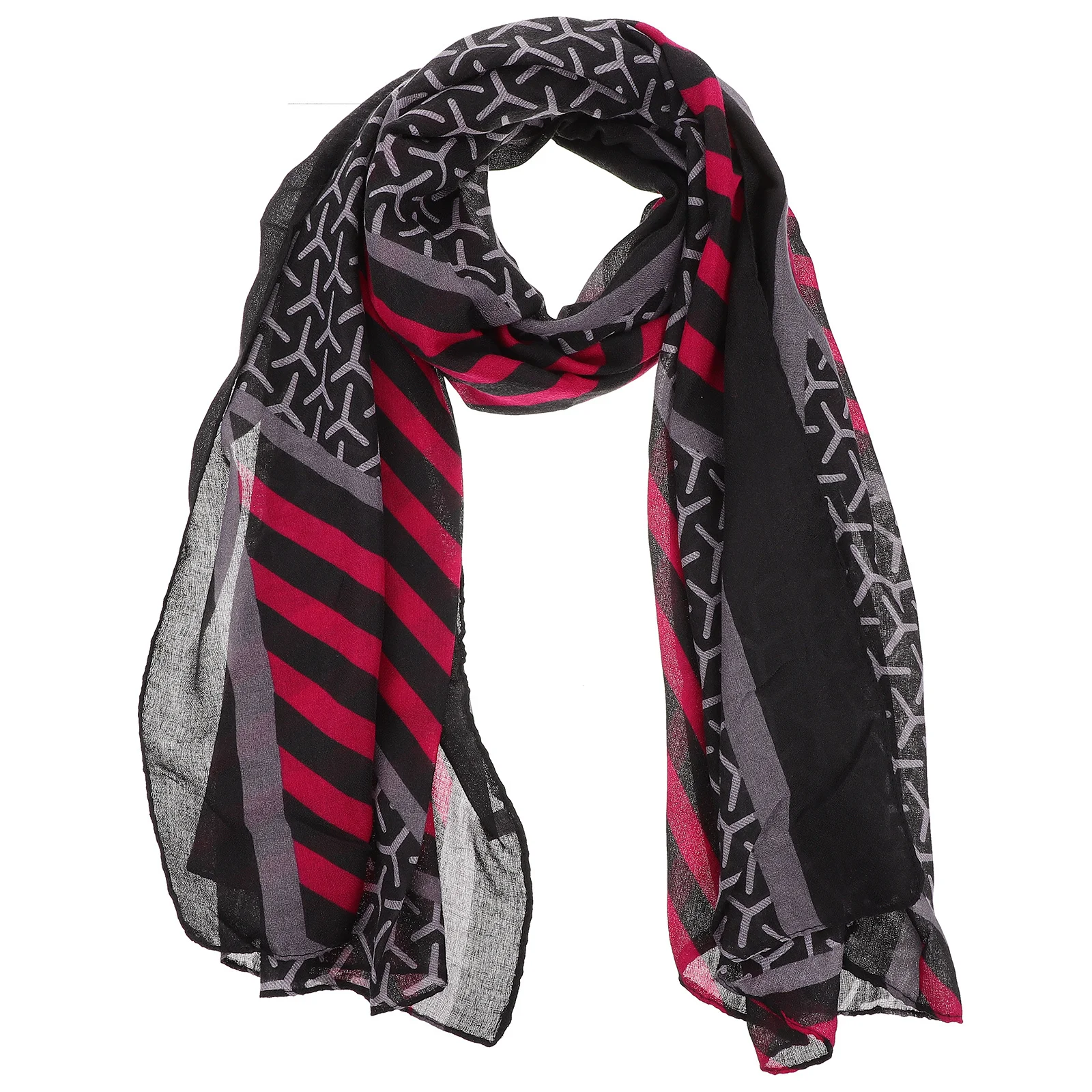 

1Pcs Linen Silk Scarf Premium Cotton Blend Lightweight Shawl for Women Multi-Use Summer Winter Chic Fashion Accessory