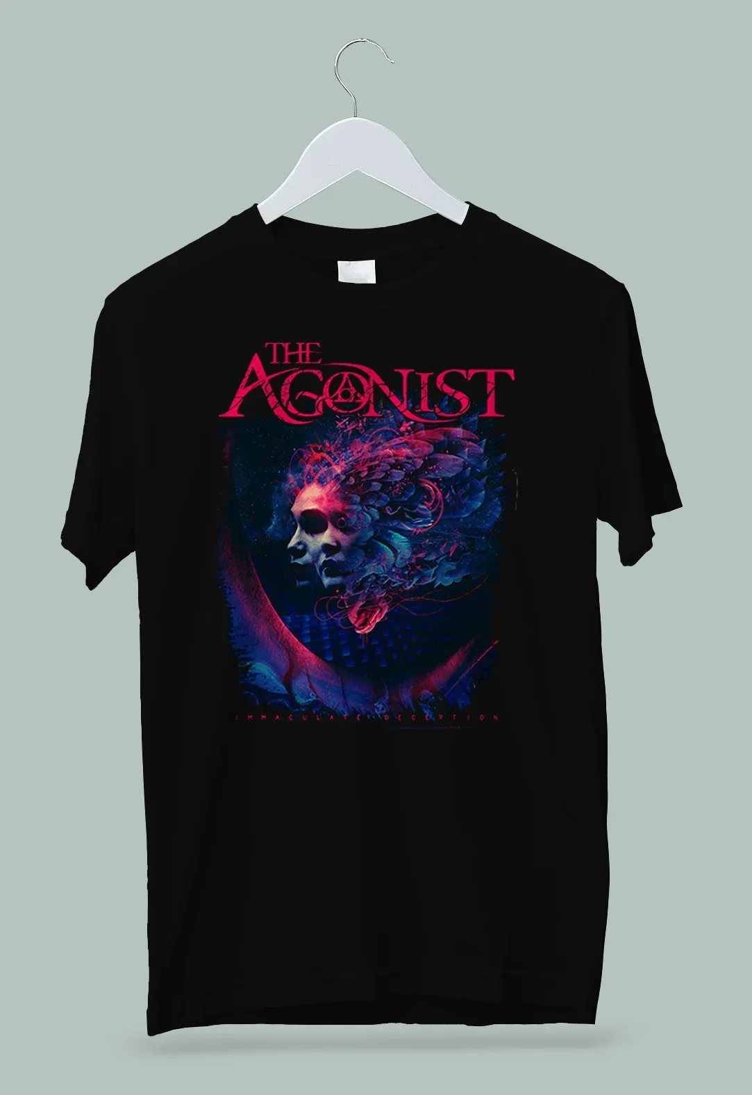 Camiseta de la banda Agonist Melodic Death Metal, Immaculate Deception, M-2XL