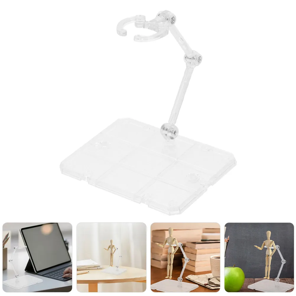 

2Pcs Robust Action Figure Display Stand Thick Base Adjustable Viewing Angle for Anime Figures Collection Organized Showcase