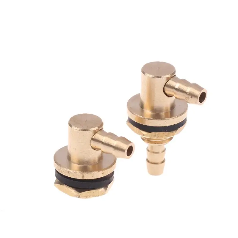 1 pezzo di rame olio combustibile capezzolo ingresso uscita ugello olio riempitivo per serbatoio modello RC accessori fai da te