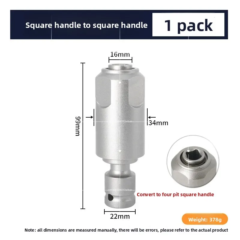 Hammer Converts To SDS-Plus/Square Interface for Use with Drill/Impact Wrench Adapter for Converting Impact Wrench To Electric