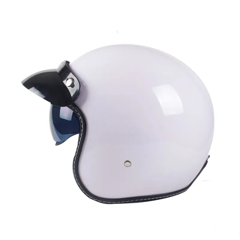 

Motorcycle helmet national standard 3c certification half helmet for men and women four seasons universal inner lens electric he