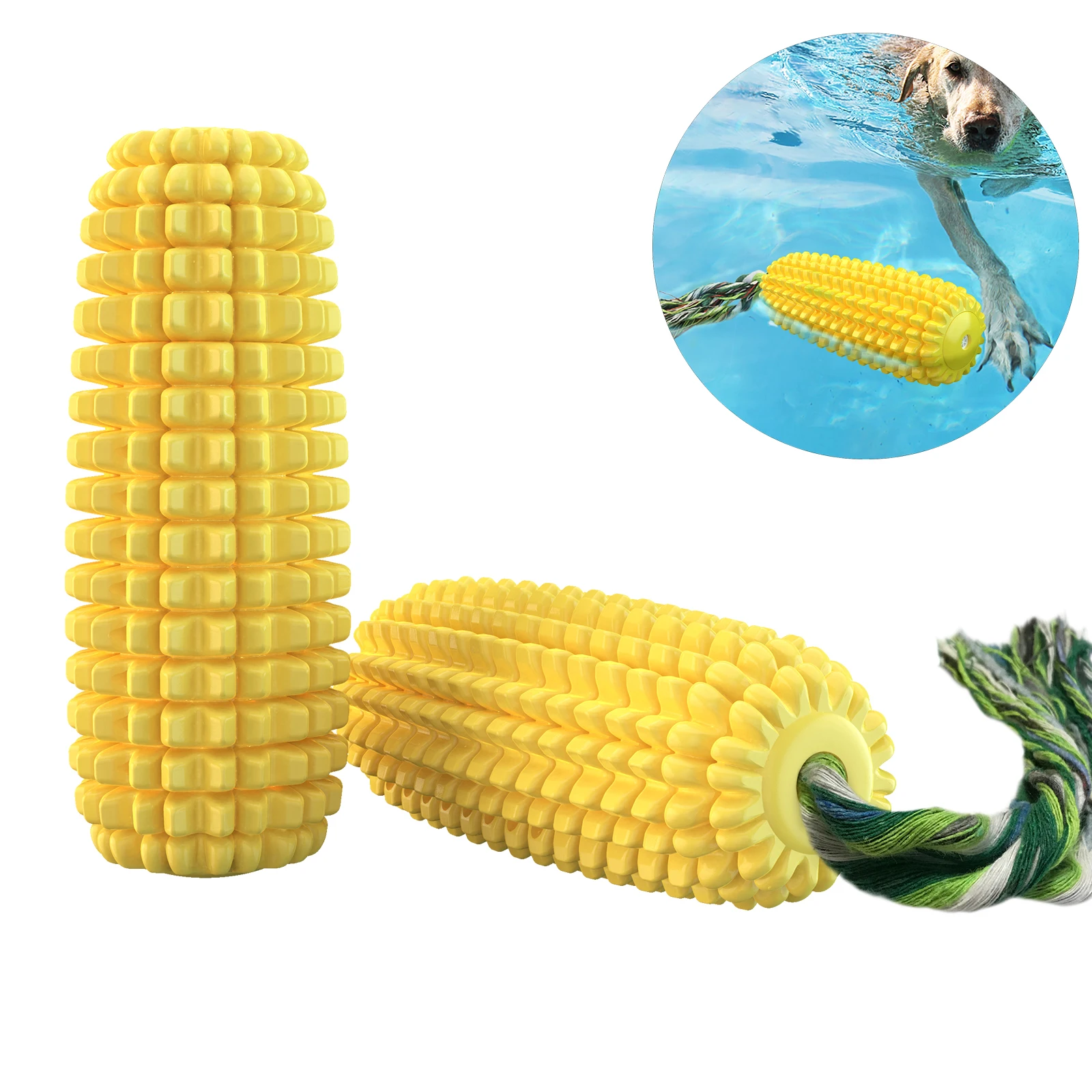 Corn Chew Dog Toy For Medium Large Dogs Outdoor Interactive Tooth Cleaning Durable Toys Labrador French Bulldog Pet Supplies