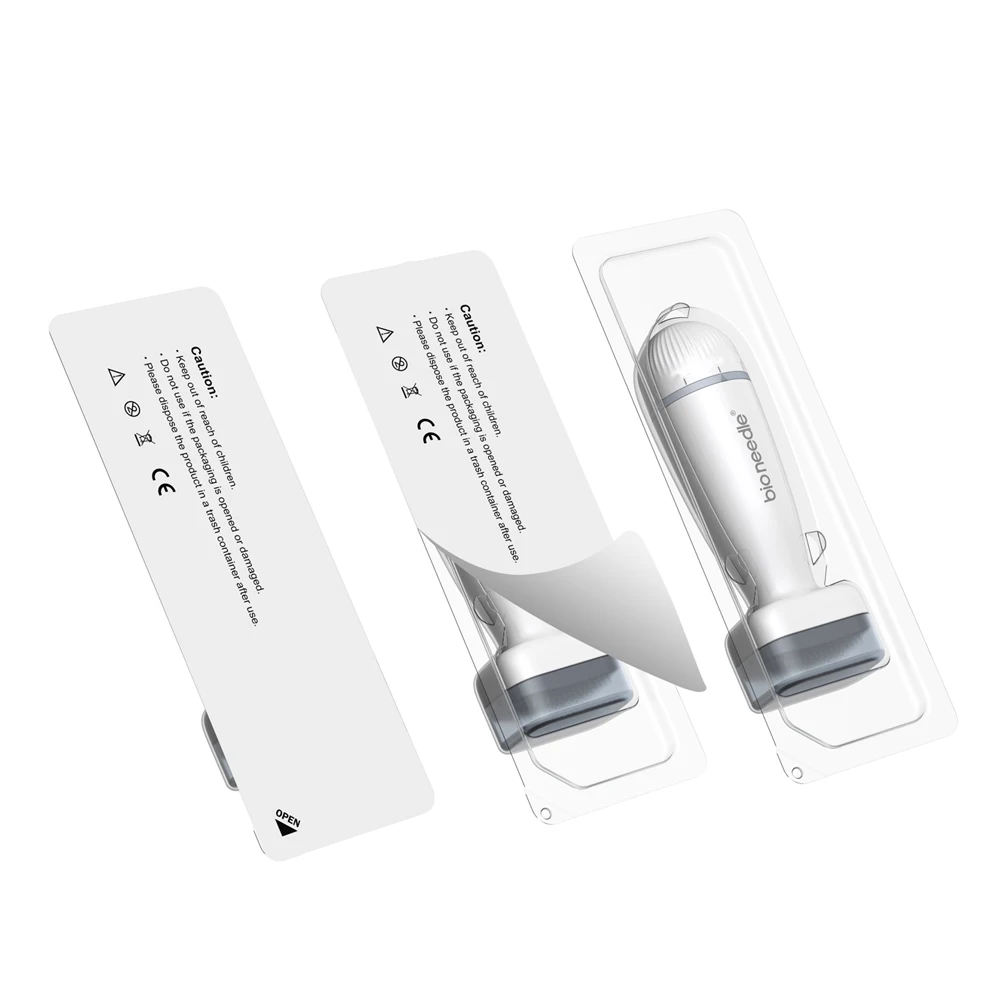 Adjustable Derma Stamp Face Roller Hair Beard Growth Massager Scalp Massage 120pins Facial Massager Skin Care Tool