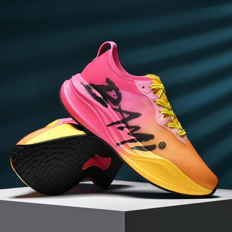 

Амортизирующая обувь для гонок, новые дышащие противоскользящие кроссовки унисекс, роскошные кроссовки для гонок, дышащие модные кроссовки