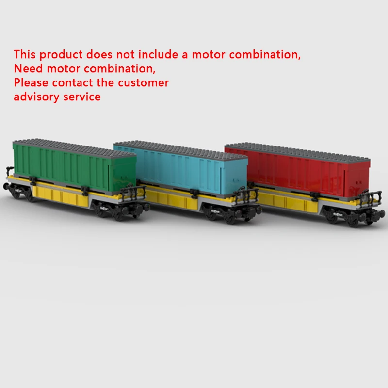 

City Car Model MOC Building Bricks Container Waggon Modular Technology Children Holiday Gifts Assemble Toys Suit