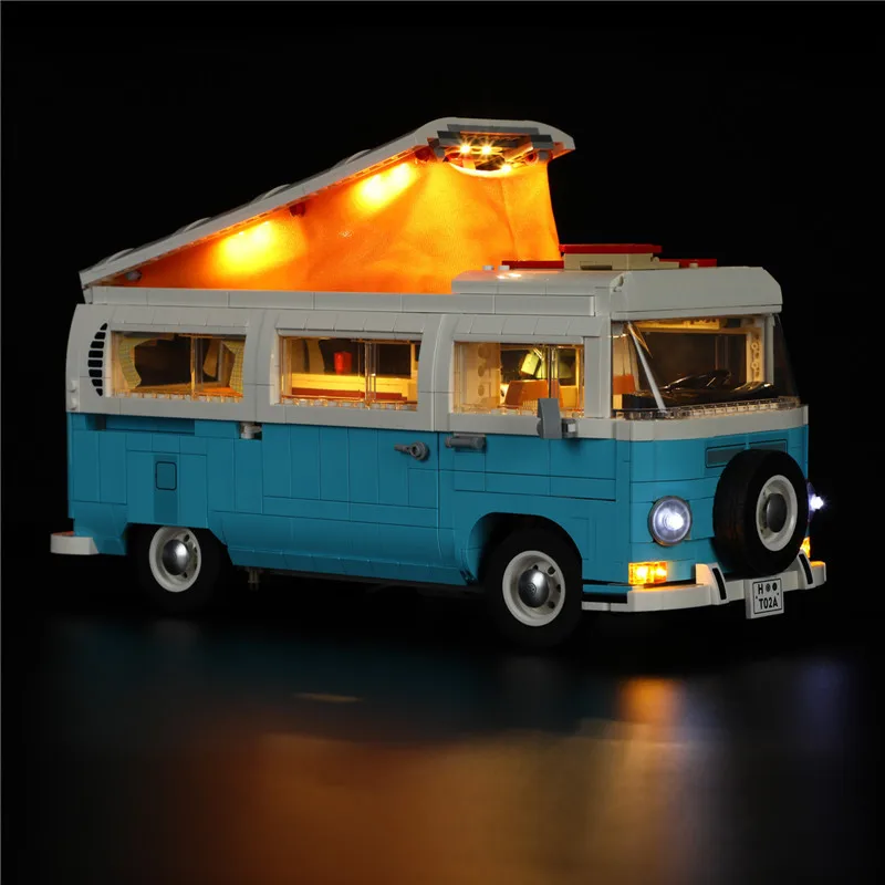 DIY LED Light Kit For LEGO 10279 T2 Camper Van Building Block Set ( Only LED Light,Without Blocks Model)