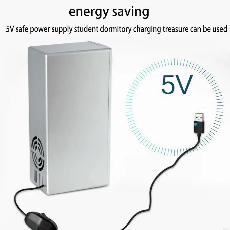 USB Refrigerator Mini Fridge Freezer Electric Car Cooler Warmer Drink Beer Cooling Freezer for Birthday Valentine's Day  view 5