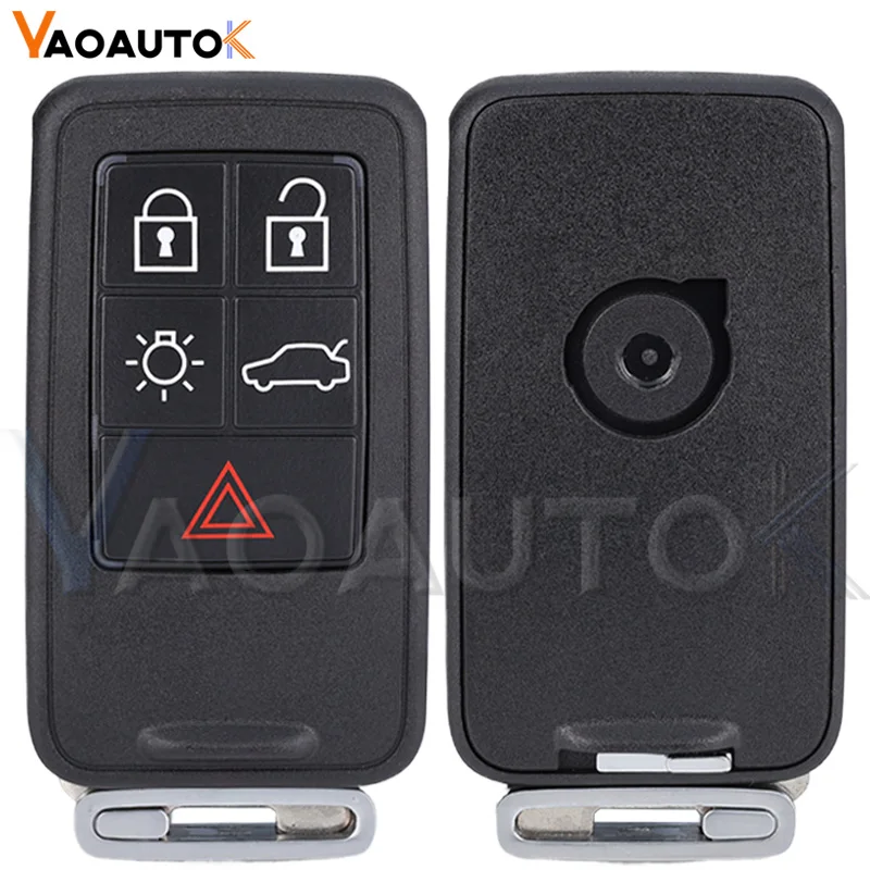 Auto Smart Remote Key For Volvo XC60 S60 S60L V40 V60 S80 XC70 433Mhz FSK ID46 Chip Smart Car Key 5 Buttons FCCID KR55WK49264