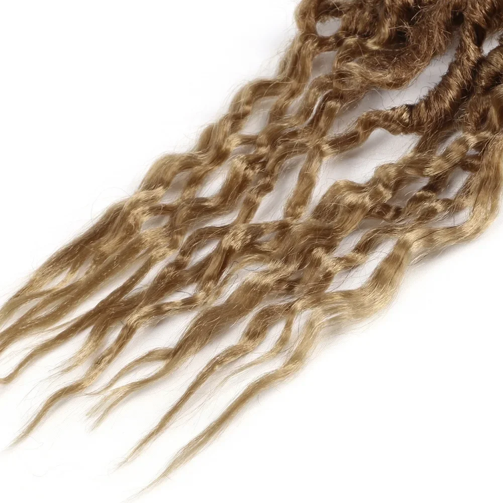 Synthetic Faux Locs Mermaid African Style Crochet Hair with 16/24 Inch Extended Wig Braid for Women