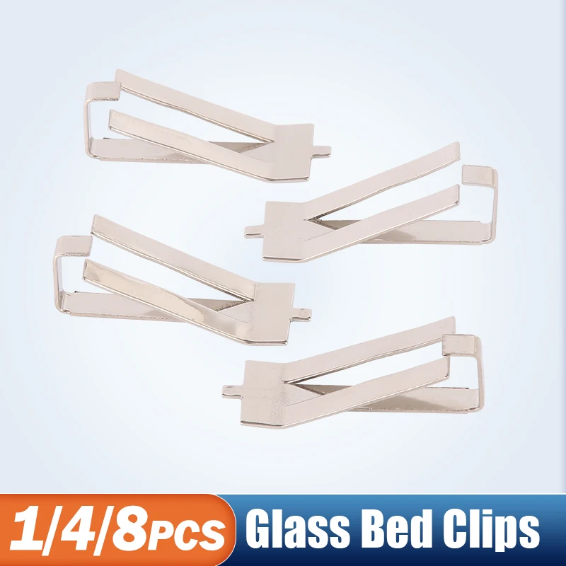 Heated Bed Clip Stainless Steel Glass Clamp Heatbed clip For Ender 3 CR10 UM UM2+ Build Platform Retainer Parts Hot Bed Clips