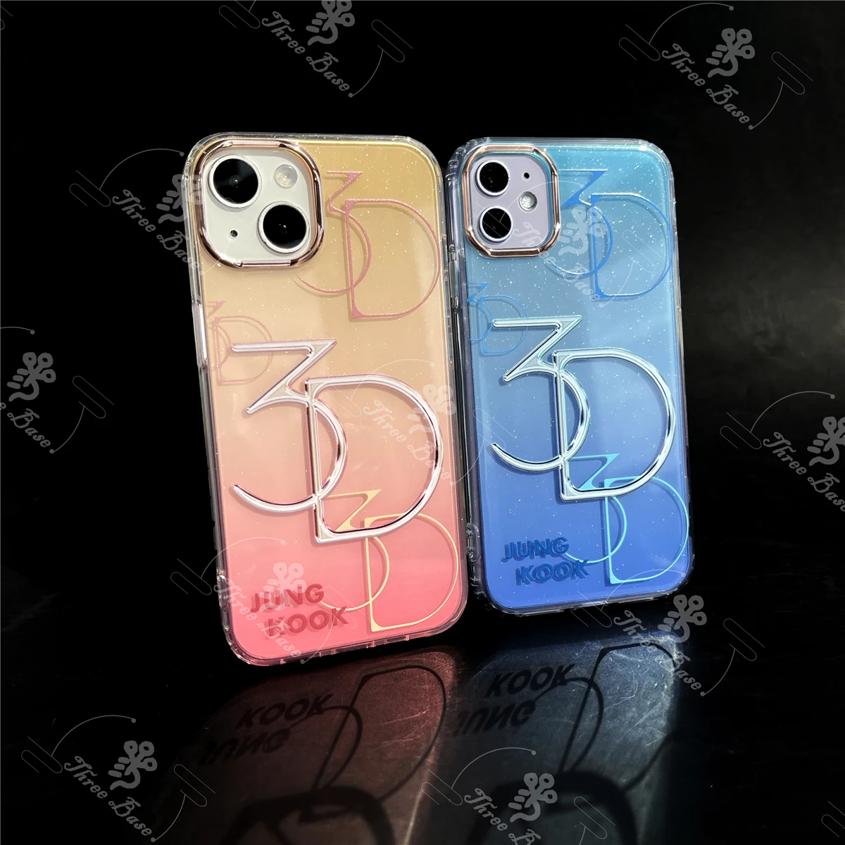 Phone case KPOP JUNGKOOK 3D For iPhone 15 PROMAX 12 Promax 11Promax 13Pro 13promax 14Plus 14Promax 13MINI Glitter luxury Shell